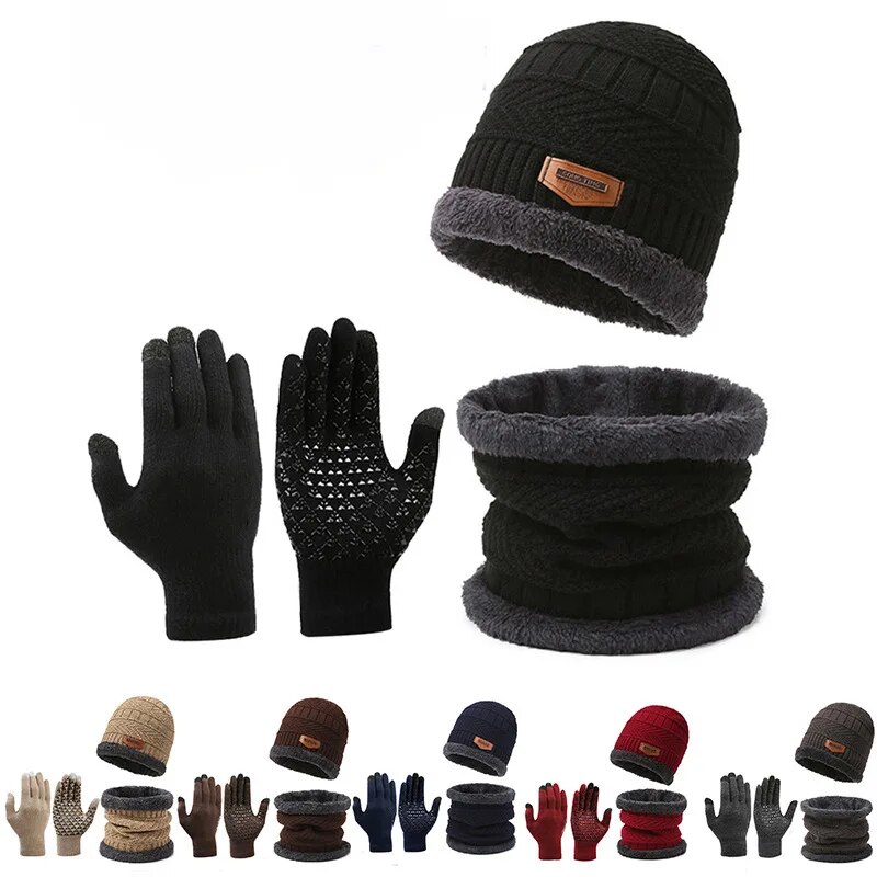 Men'S Fashion Websites - Men's windproof hat, outdoor winter scarf,