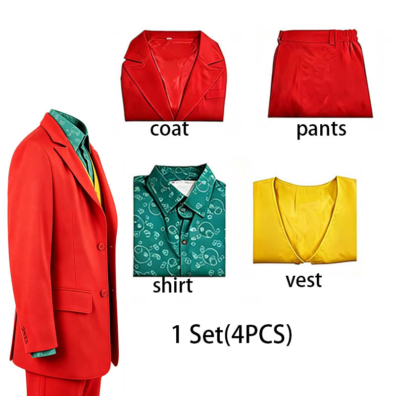 Mens Fashion Blazer - Men 4Pcs Colorful Stage Performance Suit