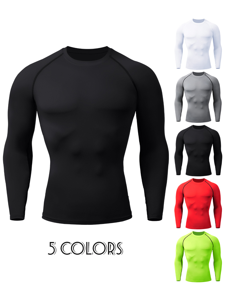 Compression Shirt Workout - Compression Shirts Men's Rashguard Quick Dry