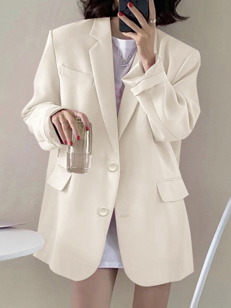 Mens Fashion Blazer - New Woman Spring Summer Solid Color