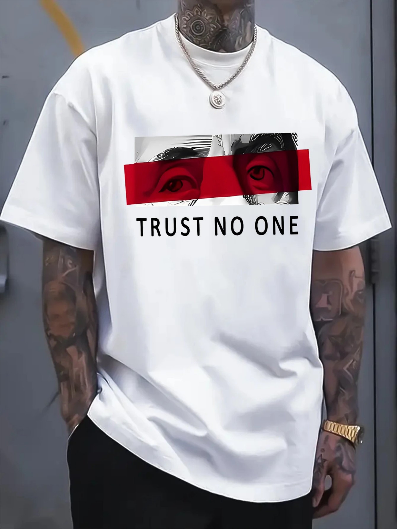 Mens Fashion Combination - Fashion Printed Men's T-shirt, Simple Cut