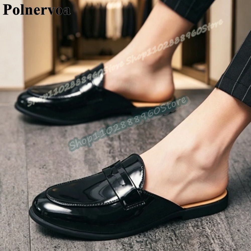 Mens Fashion Trends 2026 - Trending Black Patent Leather Casual Men