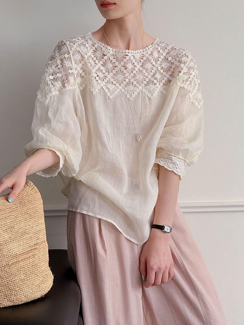 2026 Women Summer 100% Linen B - Linen Shirt Summer recension och pris