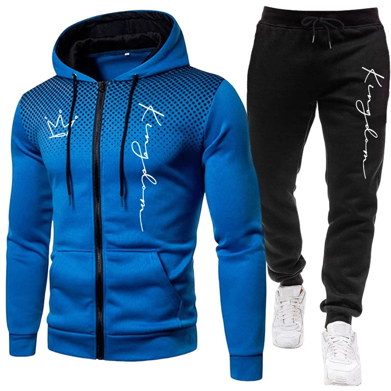 King Letter Printed Men's Set  - Jogger Sweatpants Men recension och pris