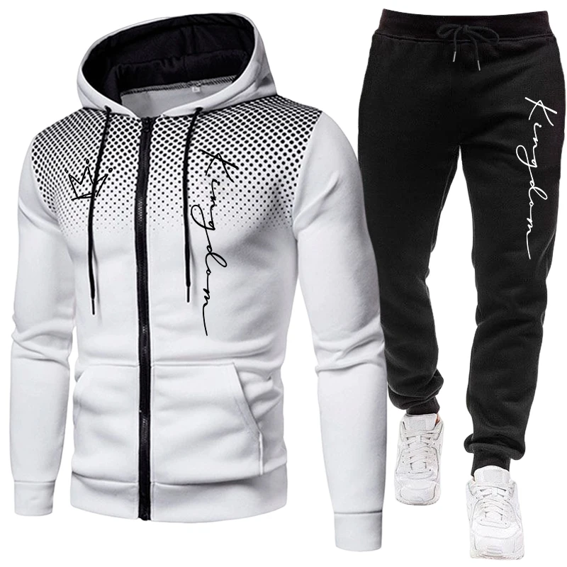 King Letter Printed Men's Set  - Jogger Sweatpants Men recension och pris