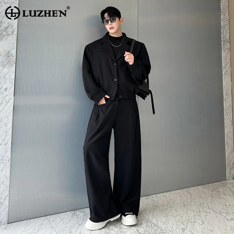 LUZHEN Spring Blazer Neck Casu - Mens Fashion Blazer recension och pris