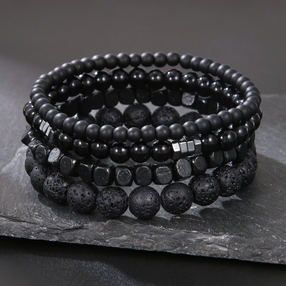 4PC Volcano Stone Black Gallst - Mens Fashion Combination recension och pris
