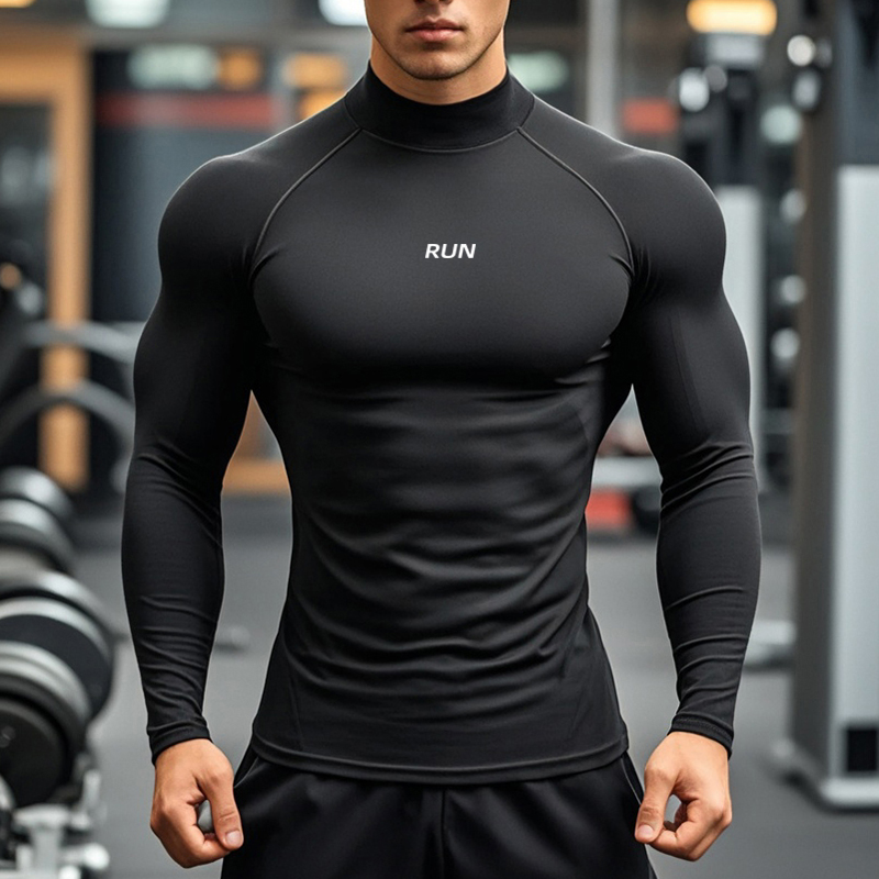 Men's Running Turtleneck Quick - Compression Shirt Workout recension och pris