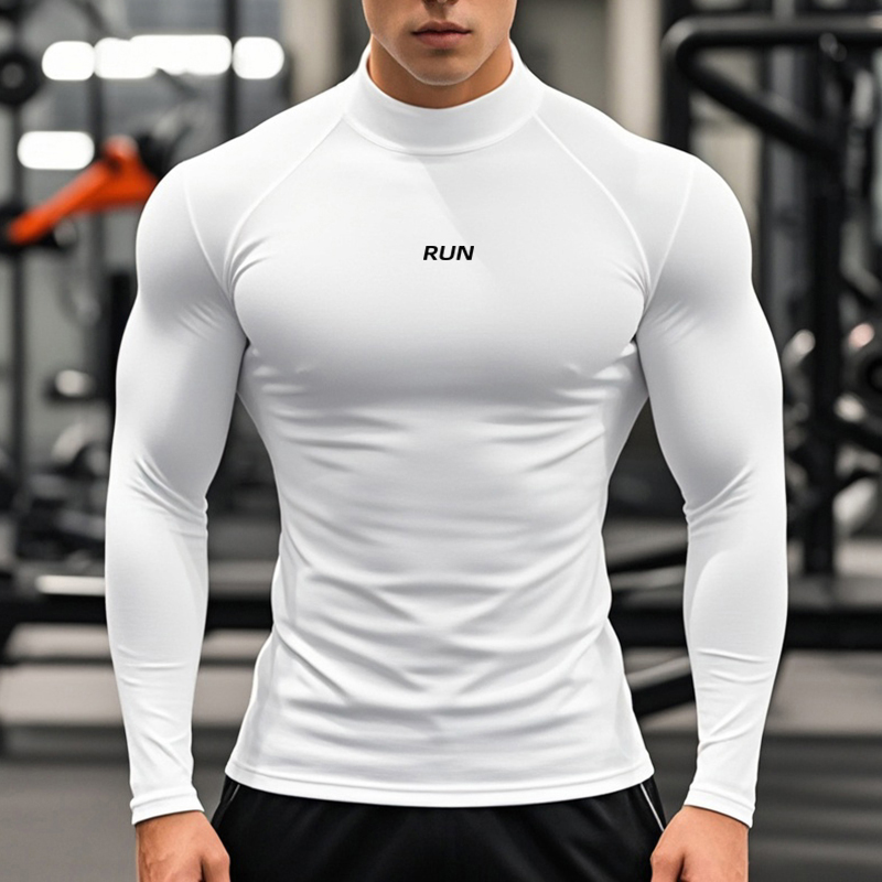 Men's Running Turtleneck Quick - Compression Shirt Workout recension och pris