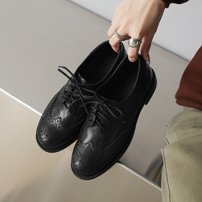 EAGSITY Cow leather brown brog - Oxford Shoes Brogue recension och pris