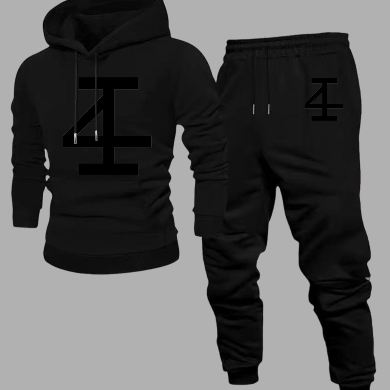 Men Abstract Number 4 Hoodie J - Jogger Sweatpants Men recension och pris
