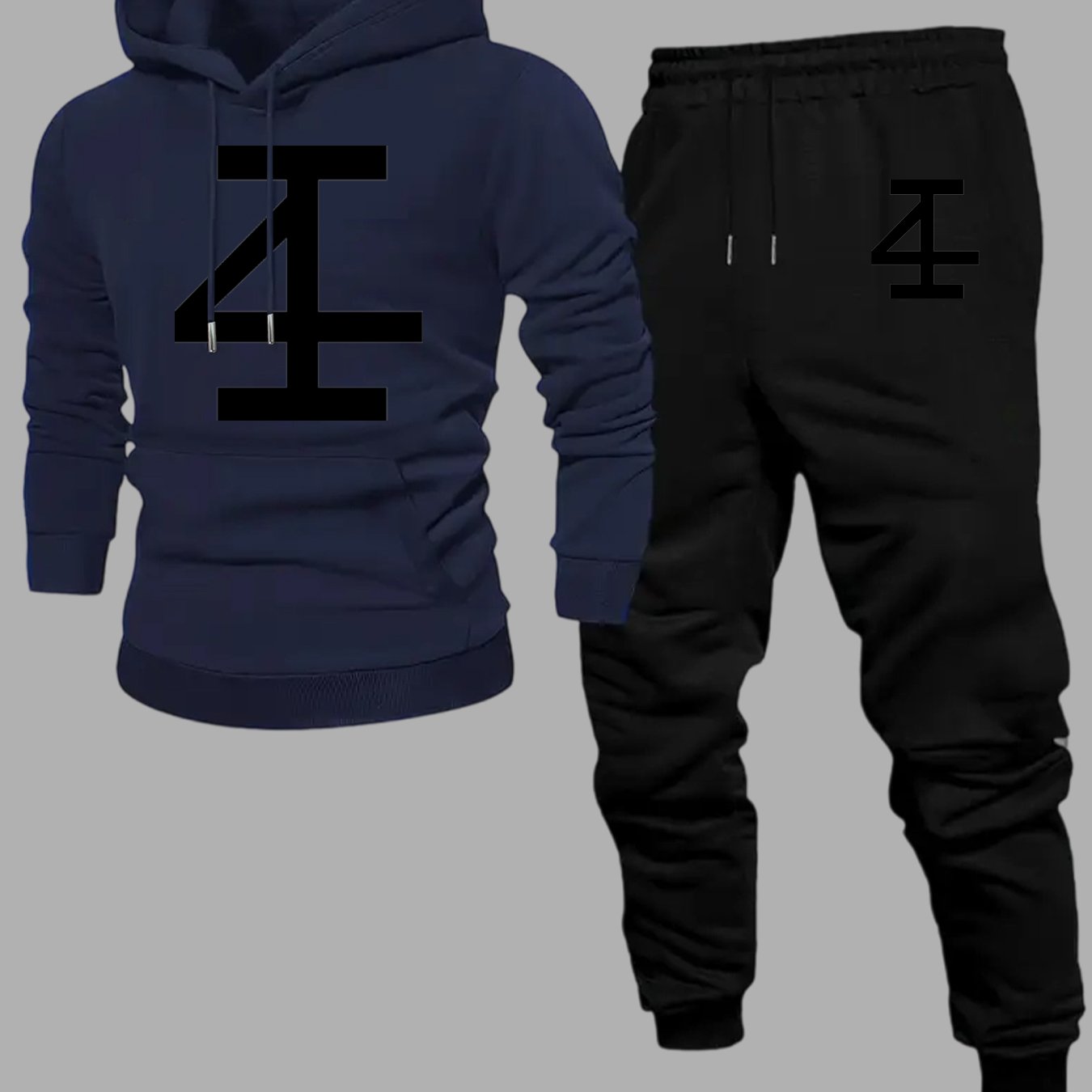 Men Abstract Number 4 Hoodie J - Jogger Sweatpants Men recension och pris