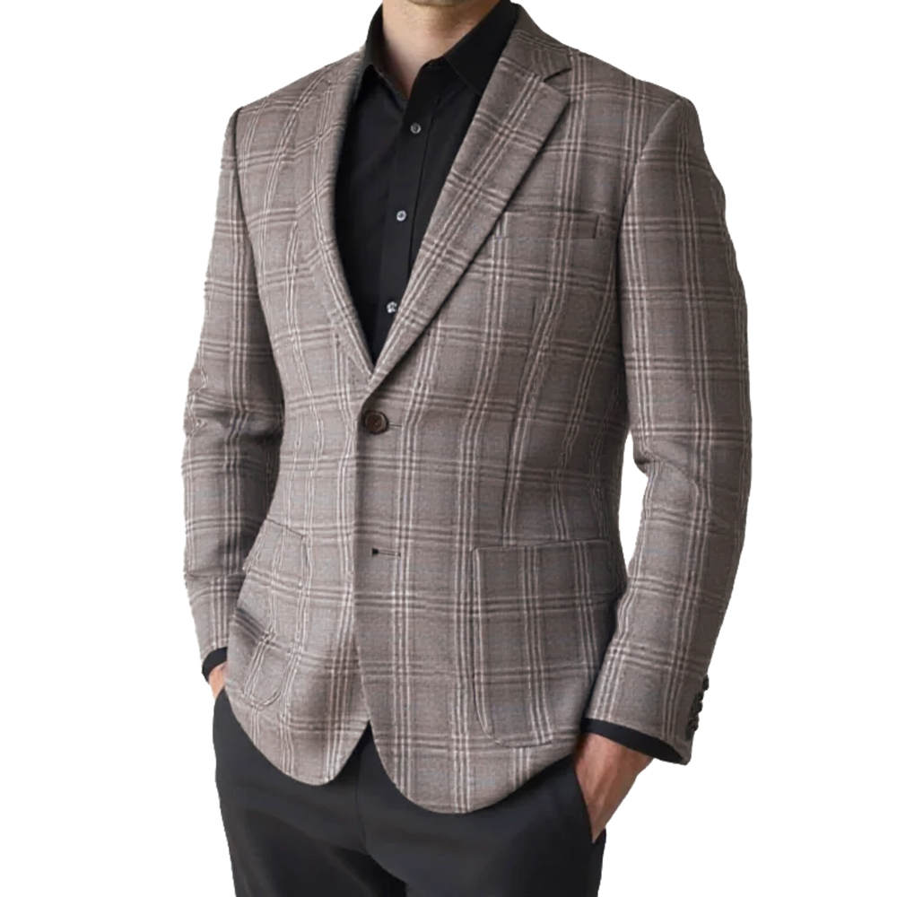 2026 Fashion Men Jacket Brown  - Mens Fashion Blazer recension och pris