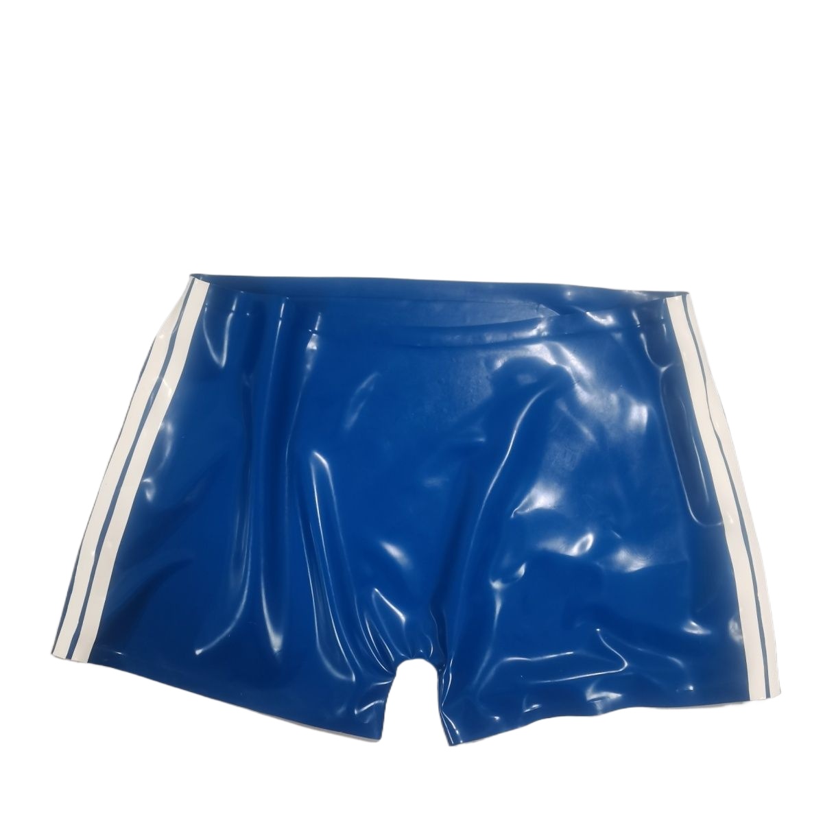 Men Metallic Purple Blue Latex - Swim Trunk Shorts recension och pris