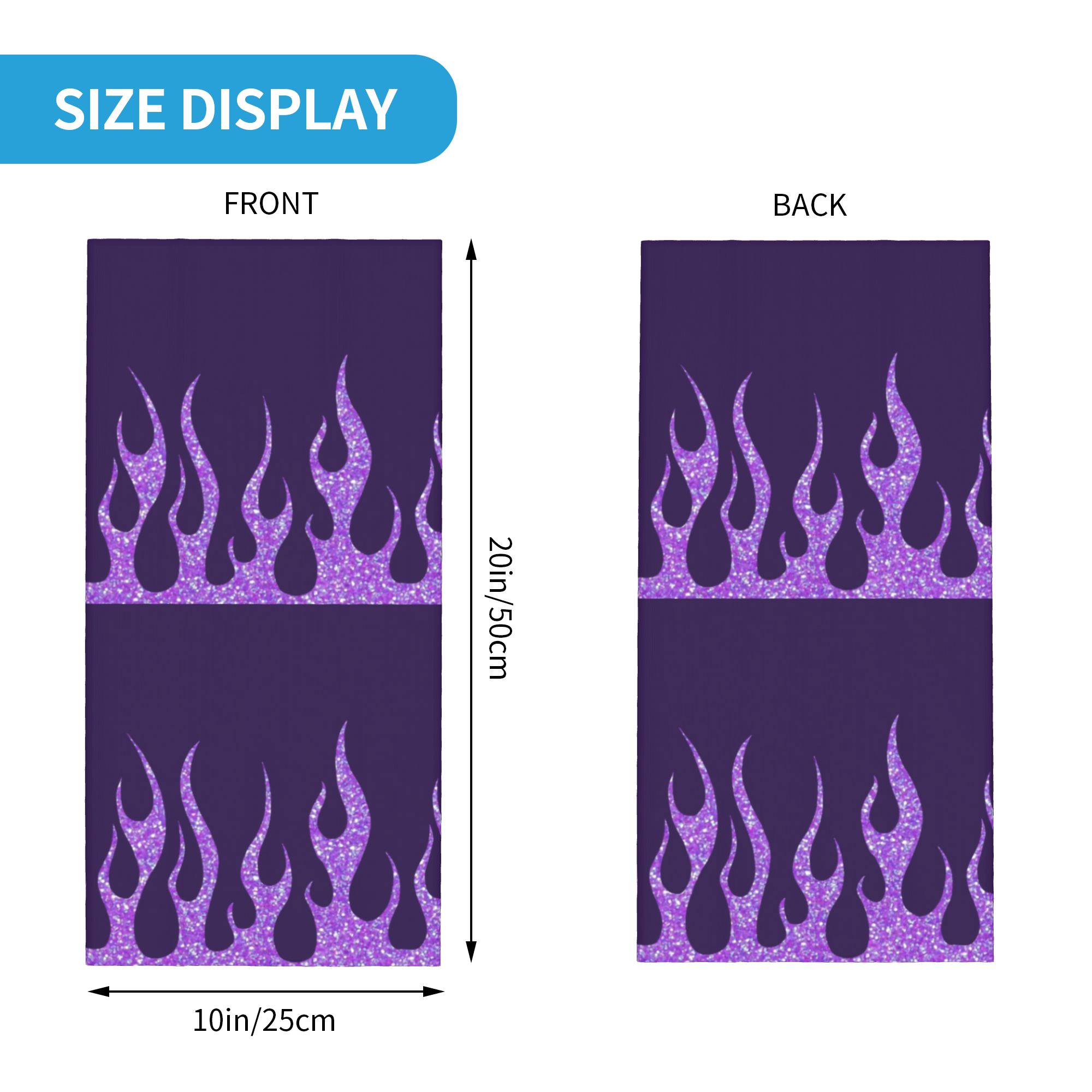 Custom Purple Glitter Flames B - Men'S Fashion Aesthetics recension och pris