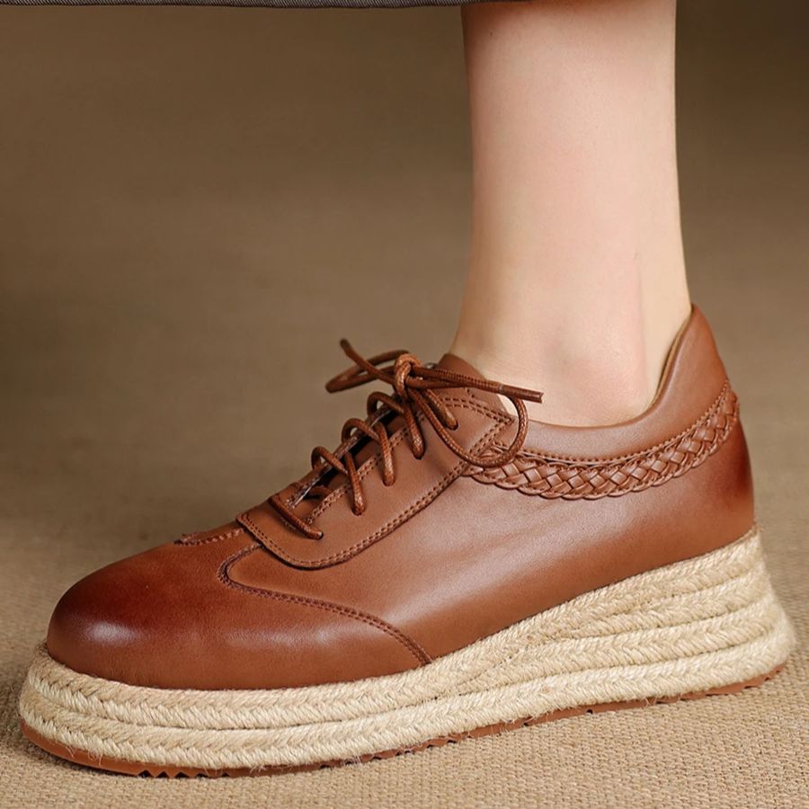 EAGSITY Cow Leather brown oxfo - Oxford Shoes Brogue recension och pris