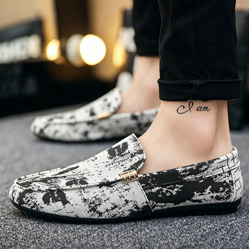Flats Men's Loafers Canvas Sne - Mens Fashion Chinos recension och pris