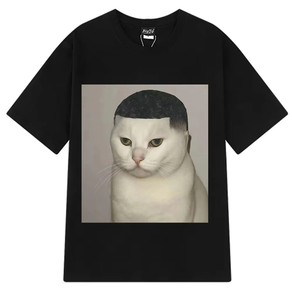 Funny Haircut Cat Meme T-Shirt - Men'S Fashion Haircuts recension och pris
