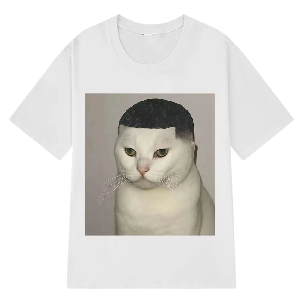 Funny Haircut Cat Meme T-Shirt - Men'S Fashion Haircuts recension och pris