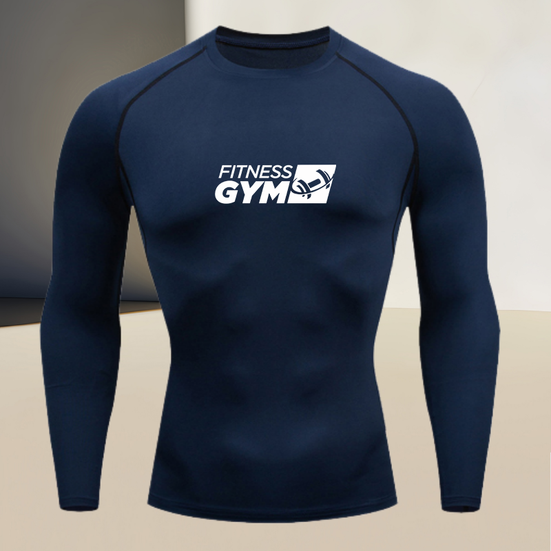 Men's round Neck Long Sleeve G - Compression Shirt Workout recension och pris