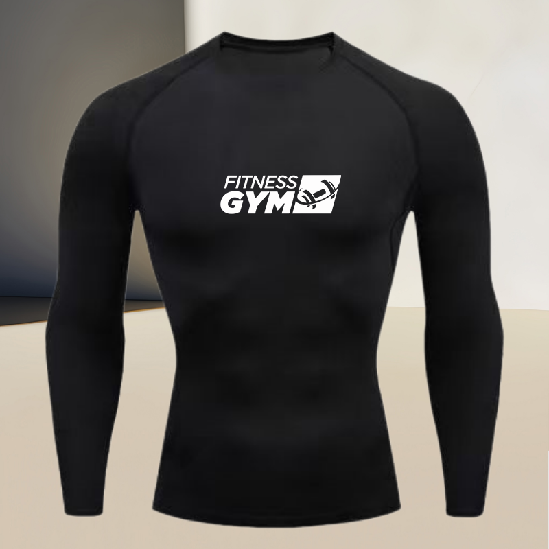 Men's round Neck Long Sleeve G - Compression Shirt Workout recension och pris