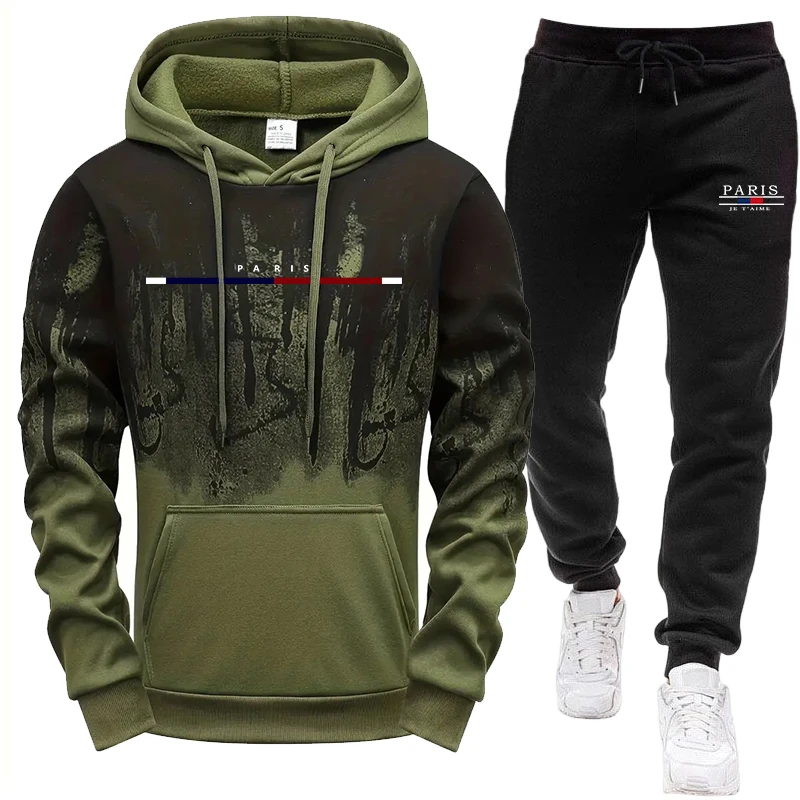 Men's Set/Hoodie/Pants Autumn  - Jogger Sweatpants Men recension och pris