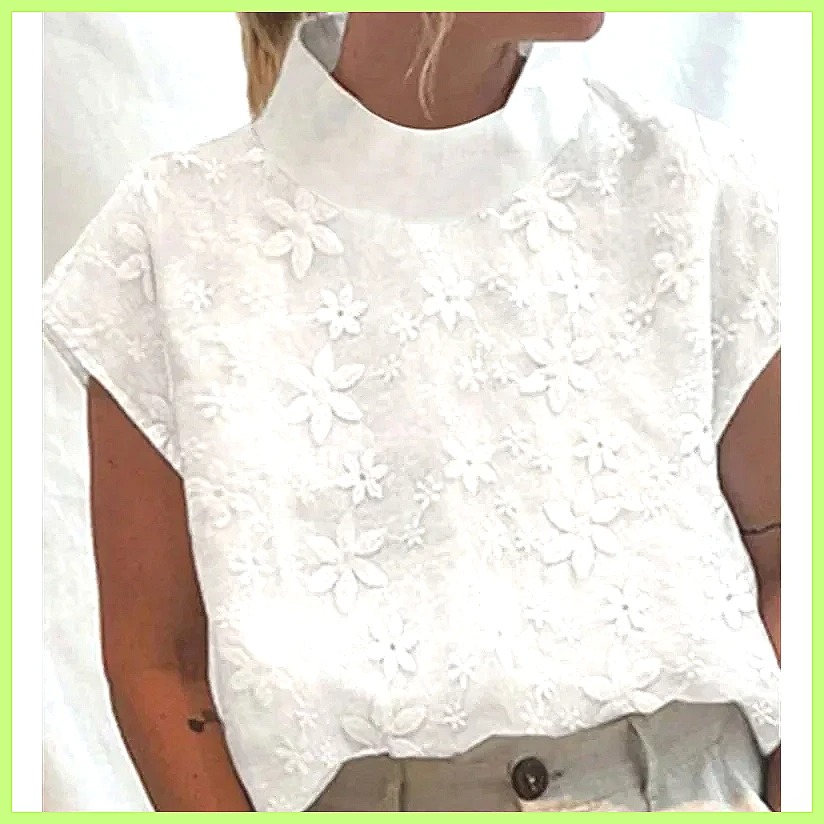 Women's Cotton Linen Pullover  - Linen Shirt Summer recension och pris