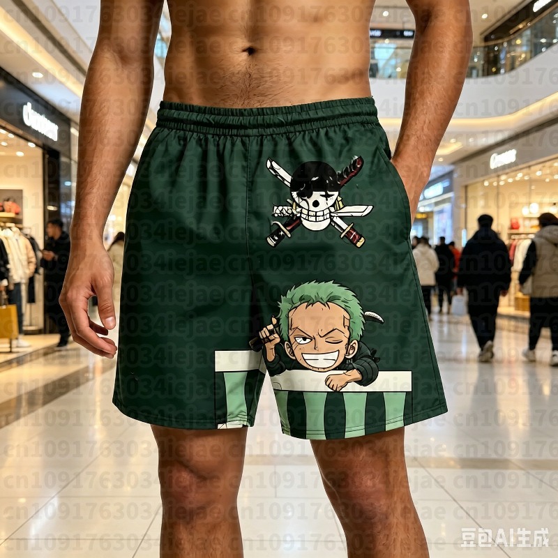 One Piece 3D Print Shorts Shan - Swim Trunk Shorts recension och pris