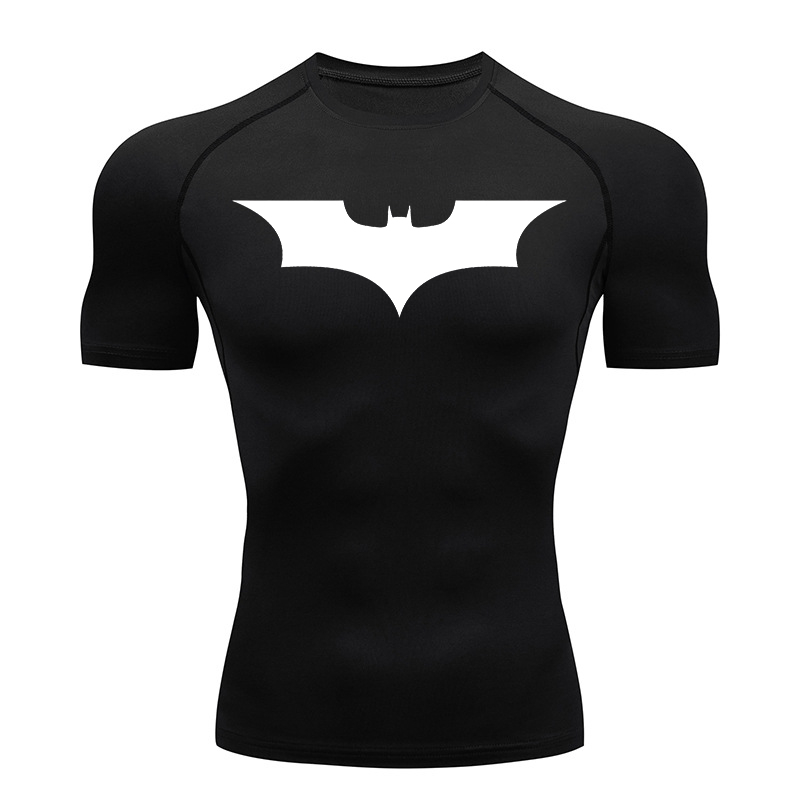 Bat Print Compression Shirts f - Compression Shirt Workout recension och pris