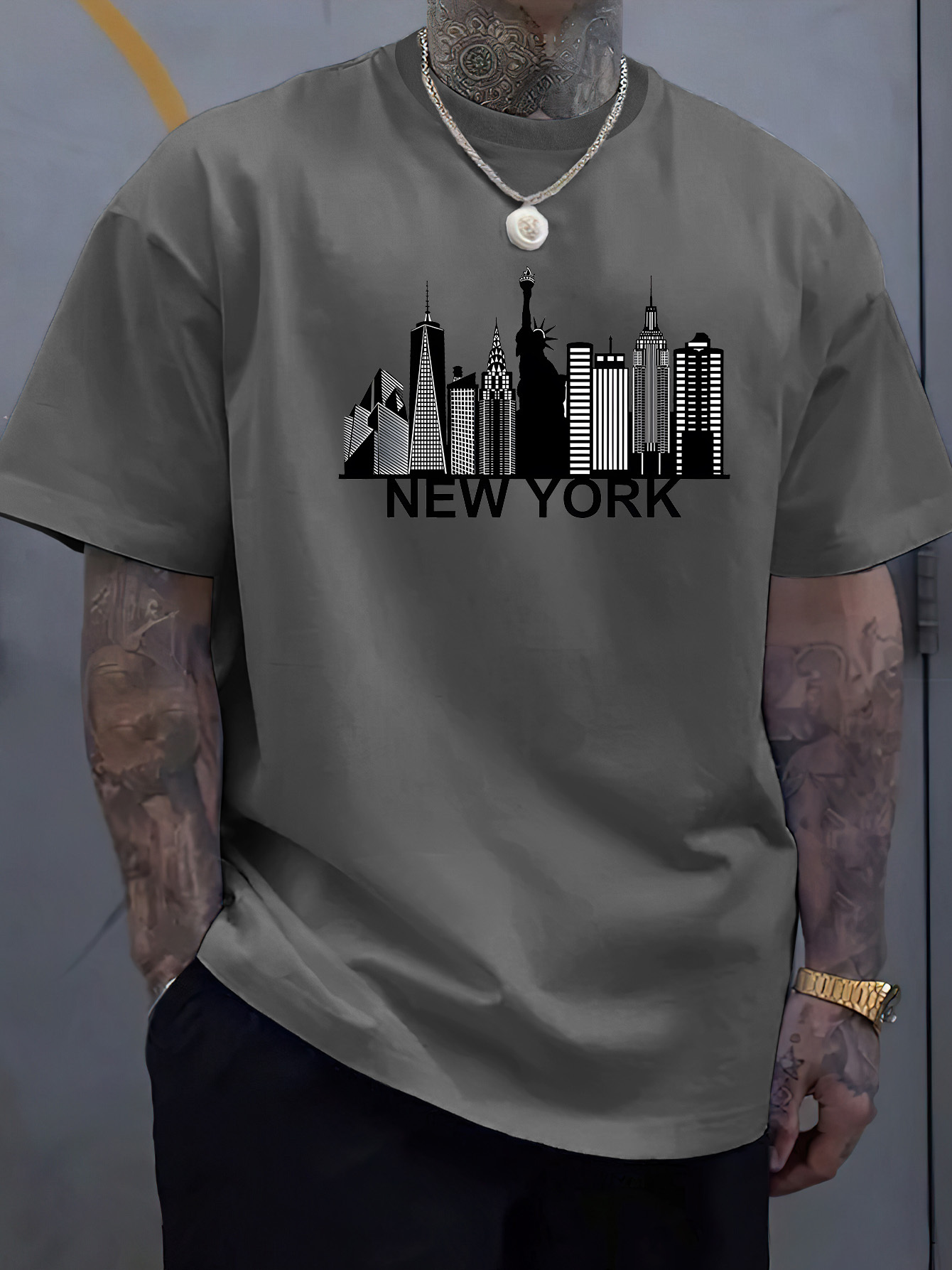 cotton men's New York city pat - Men'S Fashion New York recension och pris