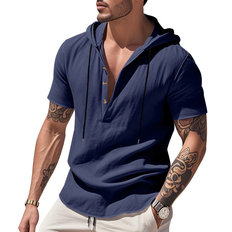 Casual Linen Shirt Light Blue  - Linen Shirt Summer recension och pris