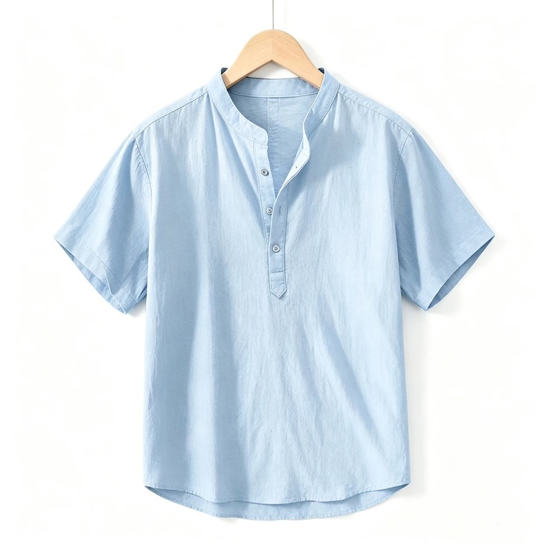 Men Cotton Linen Short-Sleeve  - Linen Shirt Summer recension och pris