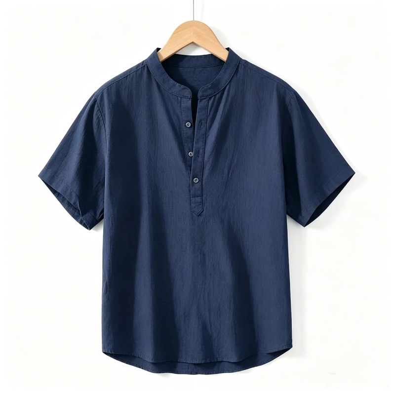 Men Cotton Linen Short-Sleeve  - Linen Shirt Summer recension och pris