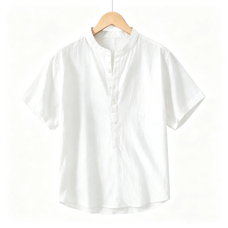 Men Cotton Linen Short-Sleeve  - Linen Shirt Summer recension och pris