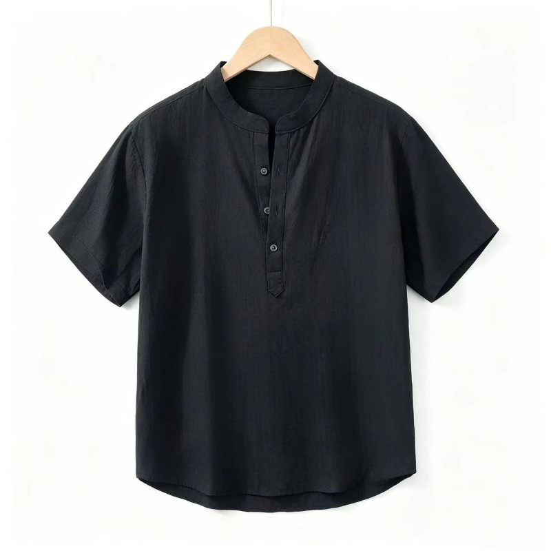 Men Cotton Linen Short-Sleeve  - Linen Shirt Summer recension och pris