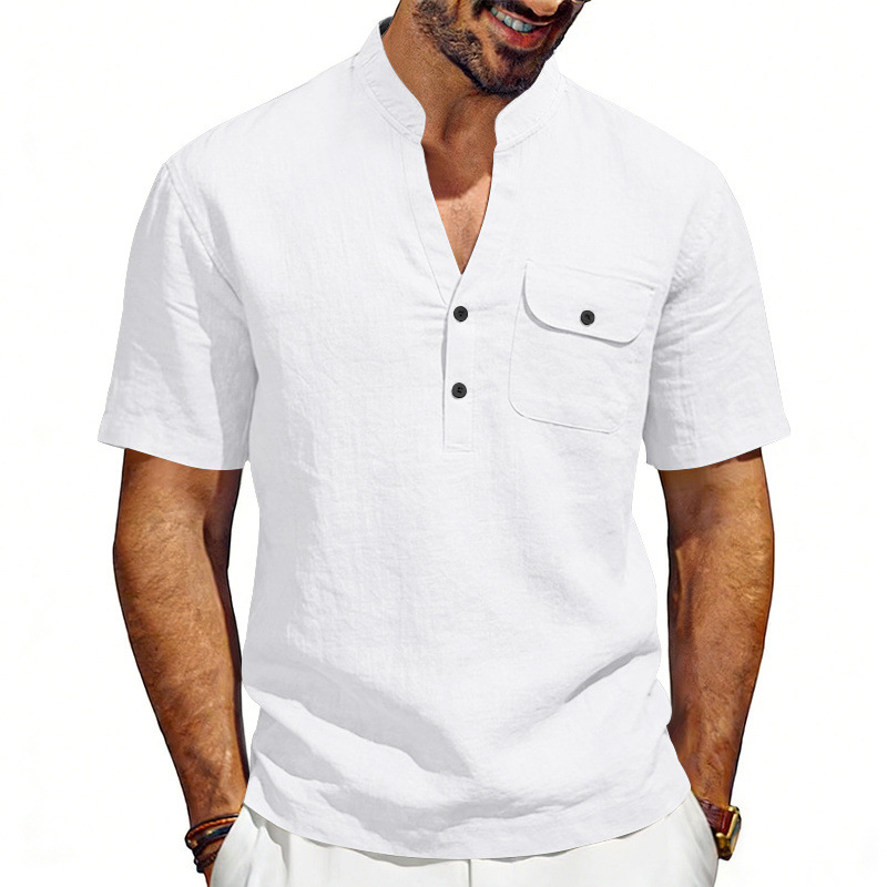 Cross-border summer linen loos - Linen Shirt Summer recension och pris