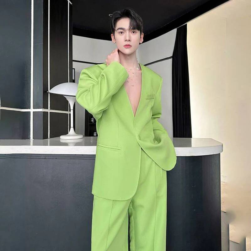 LUZHEN 2026 Spring New Solid C - Mens Fashion Blazer recension och pris