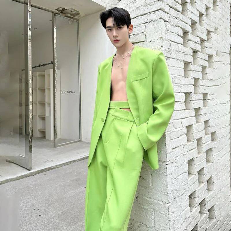 LUZHEN 2026 Spring New Solid C - Mens Fashion Blazer recension och pris