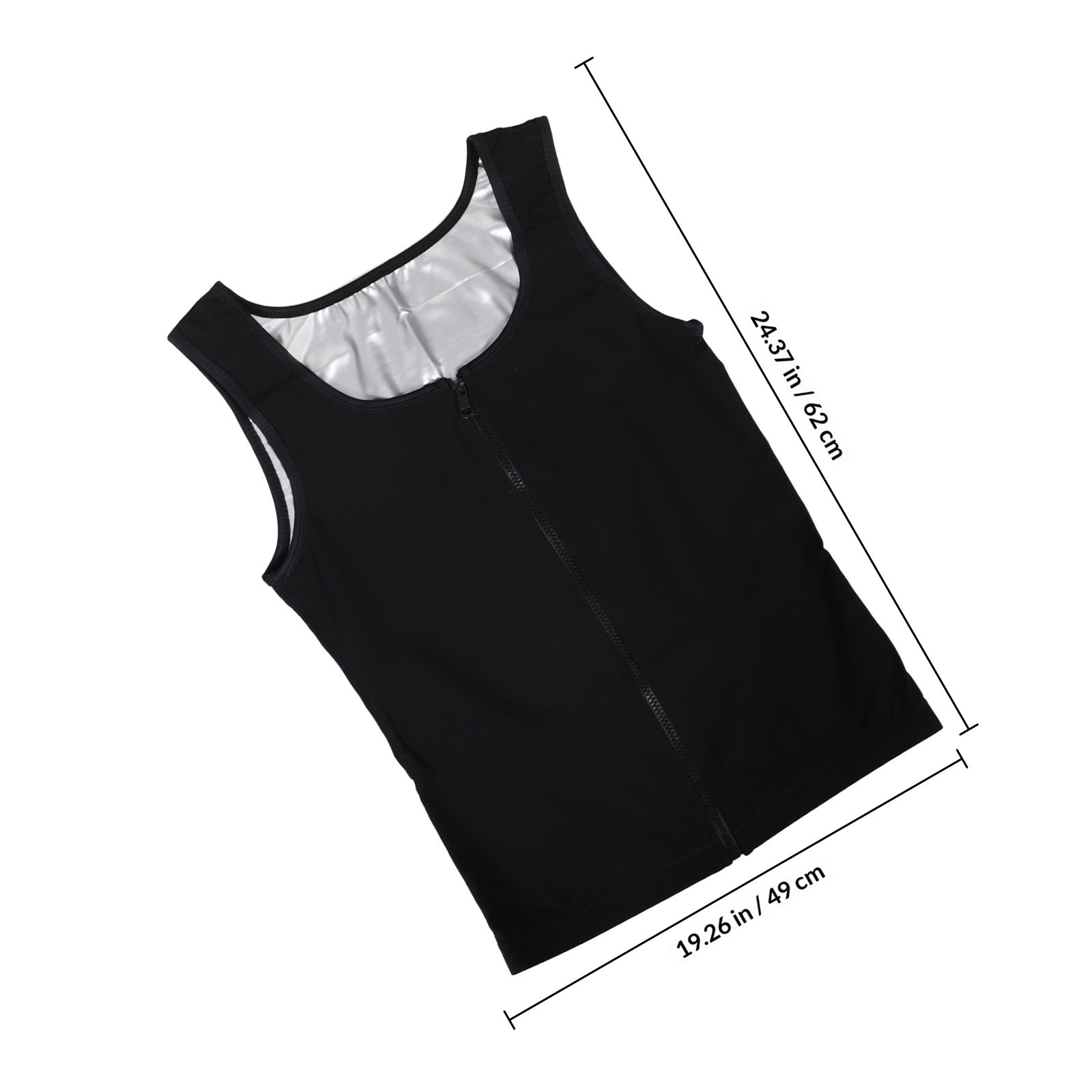 Men Compression Sweat Vest Zip - Compression Shirt Workout recension och pris