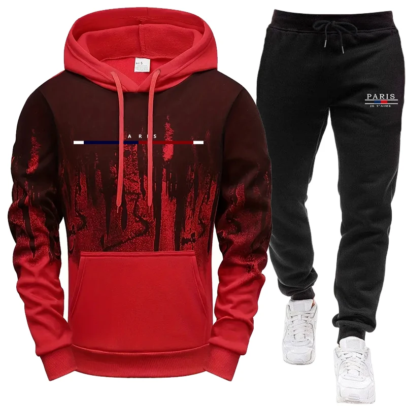 Men's Set/Hoodie/Pants Autumn  - Jogger Sweatpants Men recension och pris