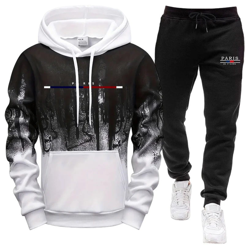Men's Set/Hoodie/Pants Autumn  - Jogger Sweatpants Men recension och pris