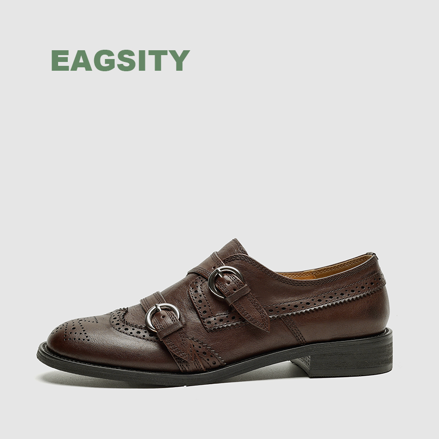 EAGSITY Cow Leather british st - Oxford Shoes Brogue recension och pris