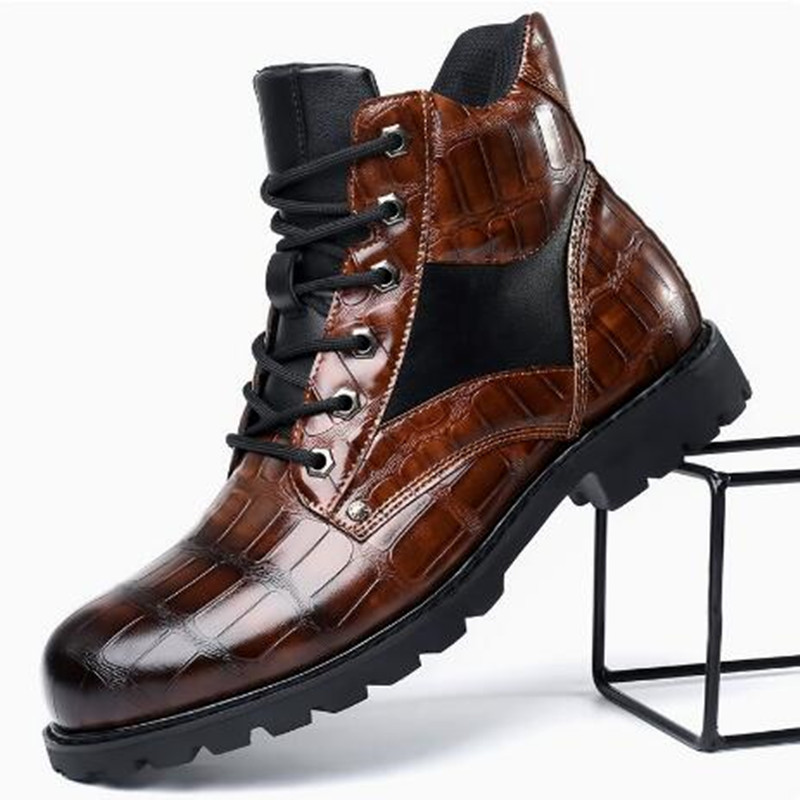 Brand Men Boots Grid Pattern S - Mens Fashion Zapatos recension och pris