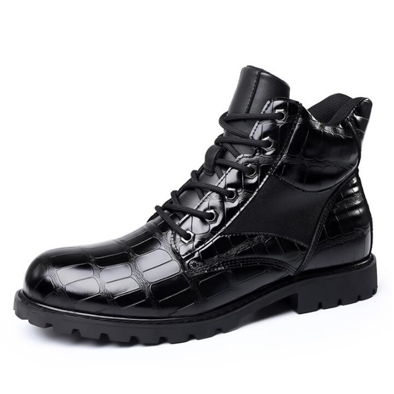 Brand Men Boots Grid Pattern S - Mens Fashion Zapatos recension och pris