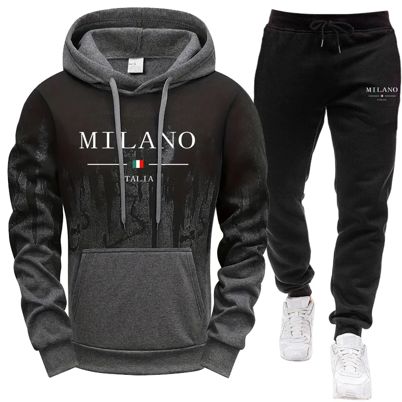 Men's Set/Hoodie/Pants Autumn  - Jogger Sweatpants Men recension och pris