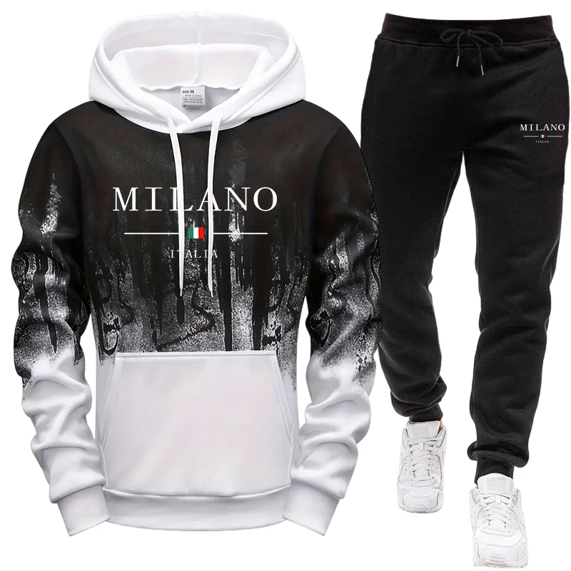 Men's Set/Hoodie/Pants Autumn  - Jogger Sweatpants Men recension och pris