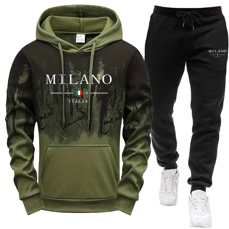 Men's Set/Hoodie/Pants Autumn  - Jogger Sweatpants Men recension och pris