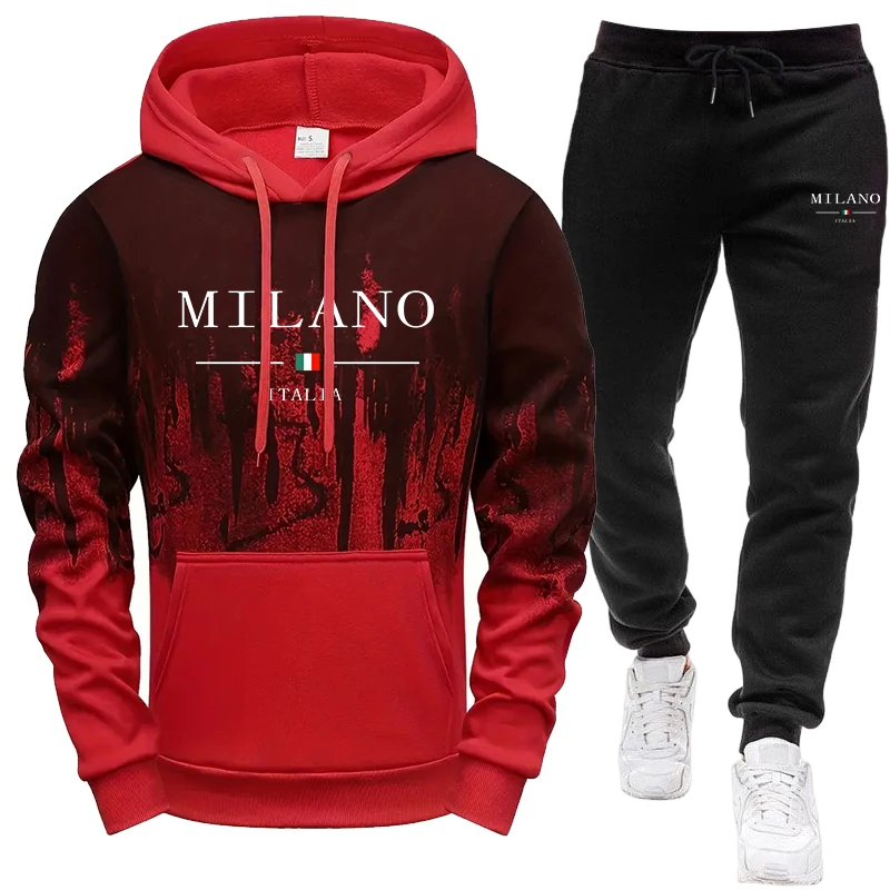 Men's Set/Hoodie/Pants Autumn  - Jogger Sweatpants Men recension och pris